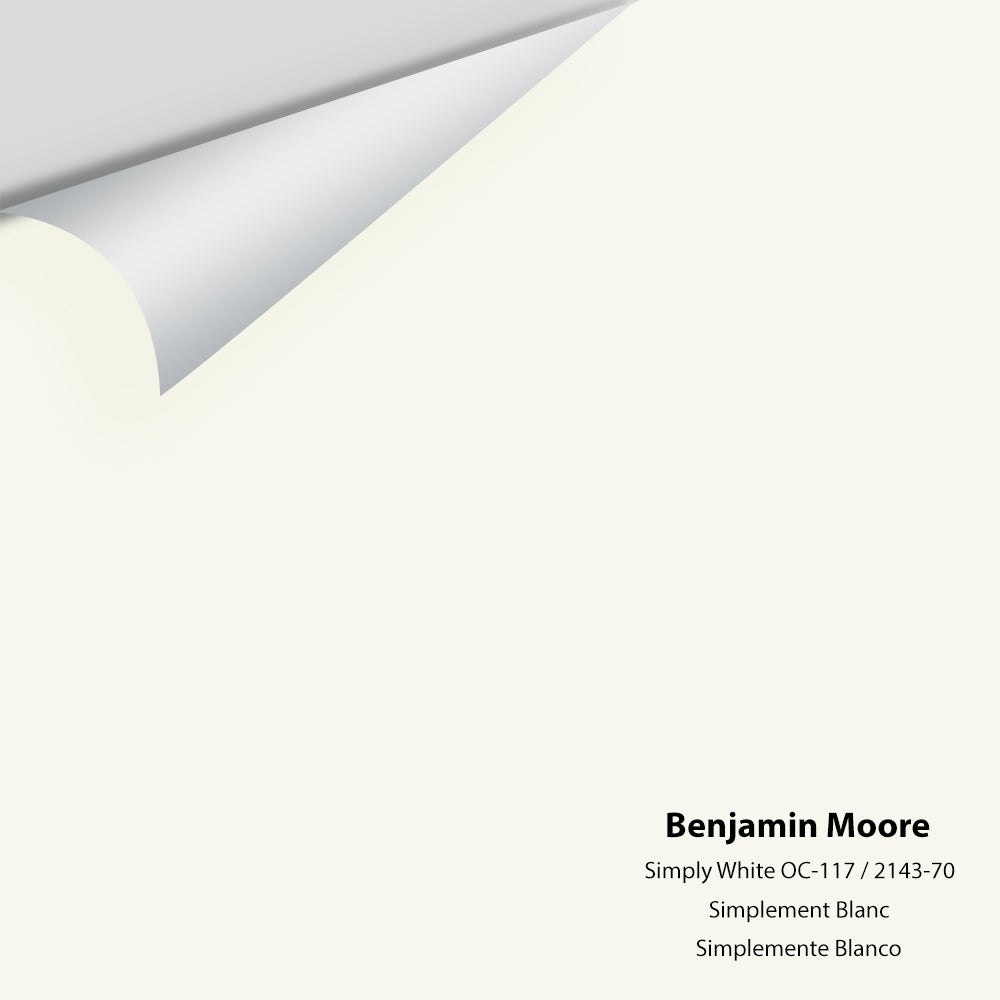 Benjamin Moore - Simply White 2143-70 / OC-117 Colour Sample