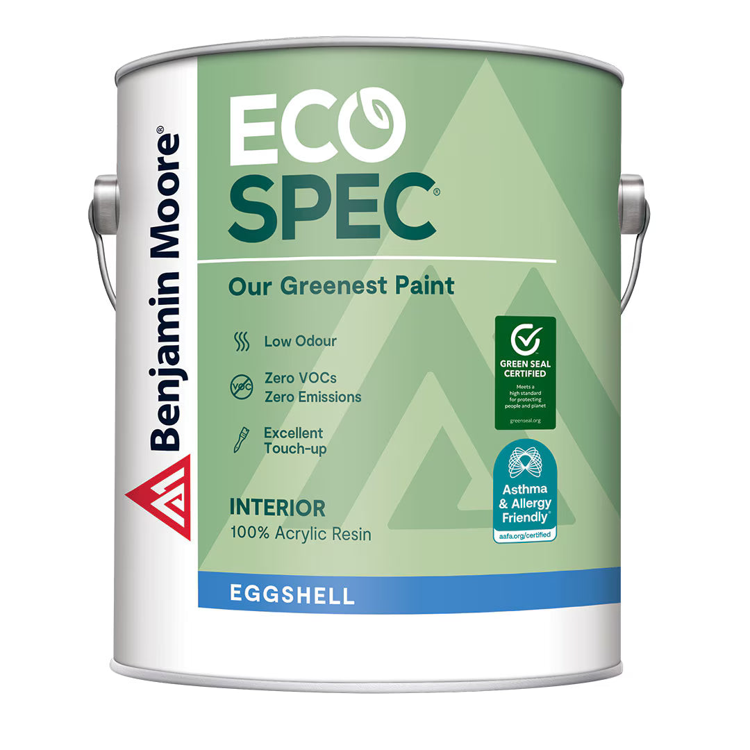 Eco Spec -Interior Eggshell Finish Y374 greenest and lowest odour paint that meets or exceeds strict environmental and performance criteria