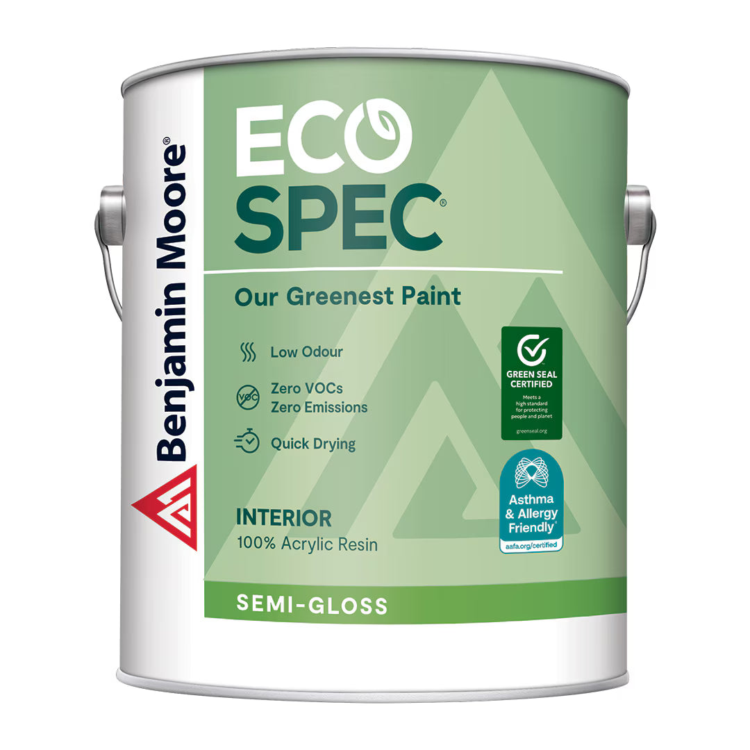 Eco Spec -Interior Semi-Gloss Finish Y376 greenest and lowest odour paint that meets or exceeds strict environmental and performance criteria