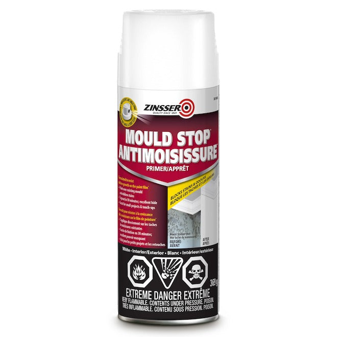 Zinsser Mould Stop 369-gr White Stain-Sealing Spray Paint