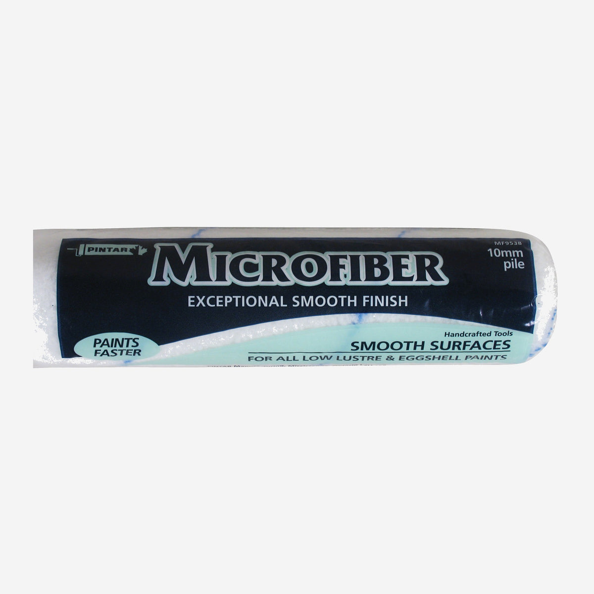 Pintar premium microfiber roller cover 9.5 inch with 10 mm pile, blue stripe fabric in retail packaging
