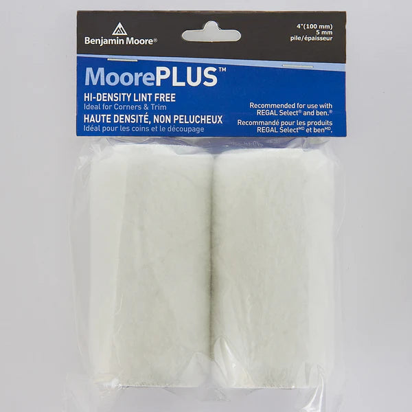 MoorePLUS Hi-Density Foam 4" Rollers 2 Pack