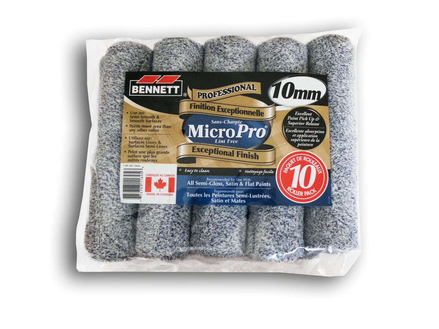Bennett Micro Pro Roller 10 Pack