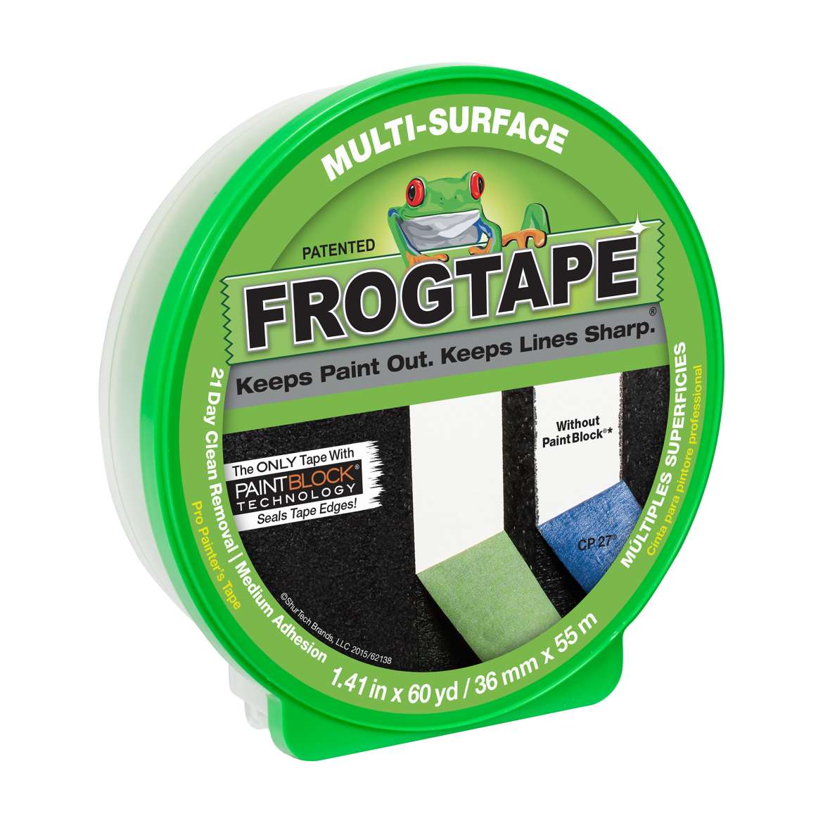 FrogTape Multi-Surface Painter's Tape with PaintBlock in Green
