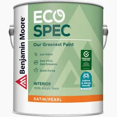 Eco Spec -Interior Pearl Finish Y375 greenest and lowest odour paint that meets or exceeds strict environmental and performance criteria