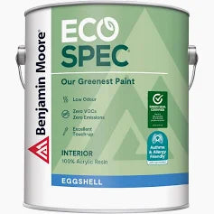 Eco Spec -Interior Eggshell Finish Y374 greenest and lowest odour paint that meets or exceeds strict environmental and performance criteria