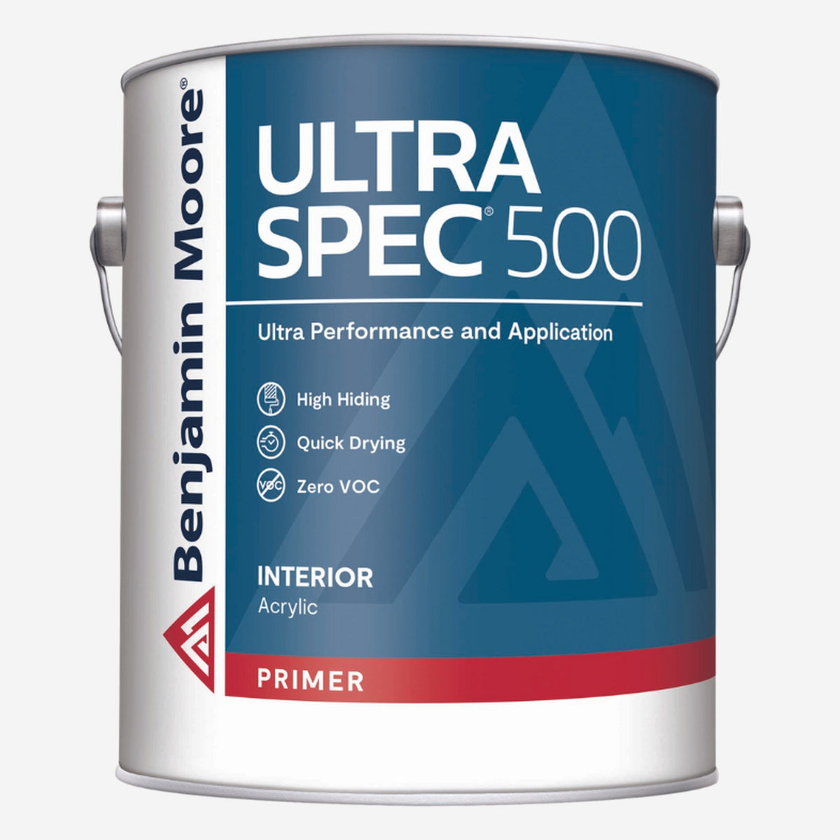 Benjamin Moore Ultra Spec 500 Interior Latex Primer K534, one gallon can with blue and white label