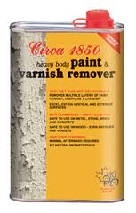 Can of Circa 1850 paint varnish remover with label