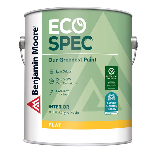 Eco Spec -Interior Flat Finish Y373 greenest and lowest odour paint that meets or exceeds strict environmental and performance criteria