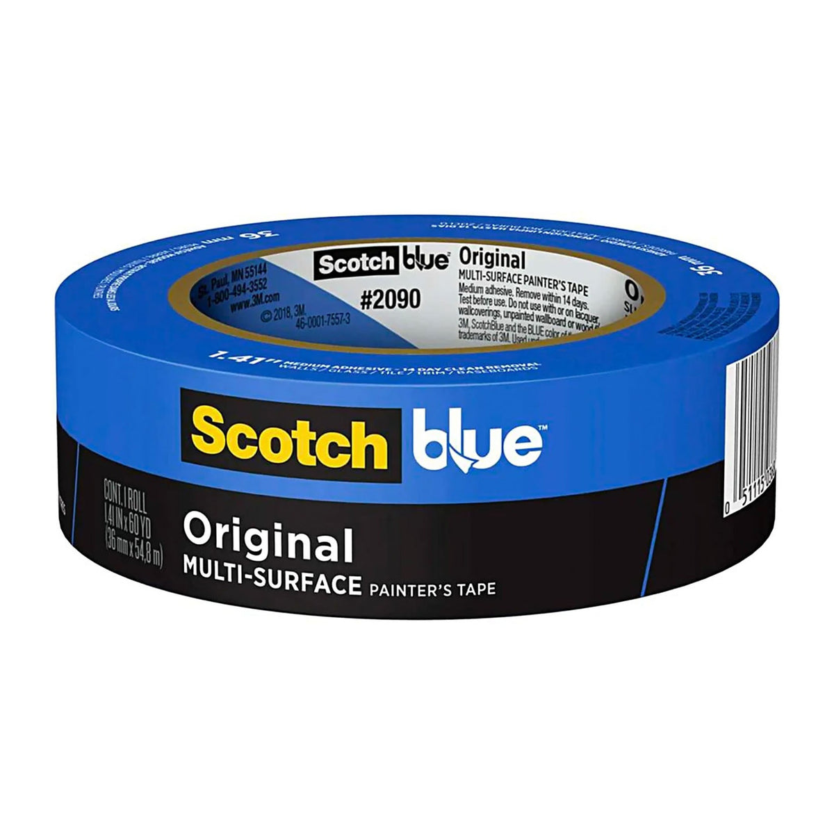 3M ScotchBlue Original Multi-Surface painter's tape roll for clean paint lines