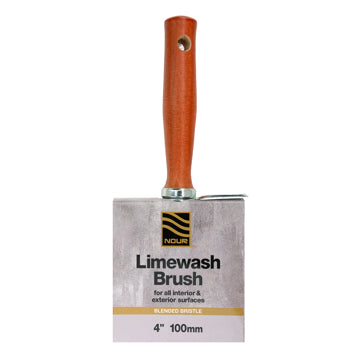 Nour Limewash Block Brush — Mixed Bristle, Threaded Handle