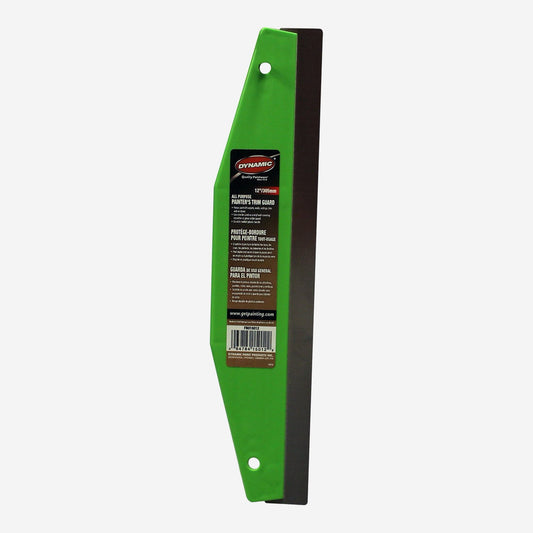All purpose painter's trim guard, 12 inch plastic paint shield with moulded handle