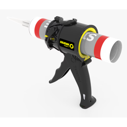 SILIGUN SILIGUN4 10oz Compact Plastic Body Caulk Gun (12:1 Thrust Ratio)