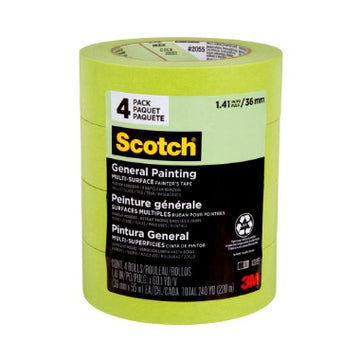 A pack of 4 rolls of 3M Scotch Painter's Tape centerpoint paint & decorating north york,richmond hill